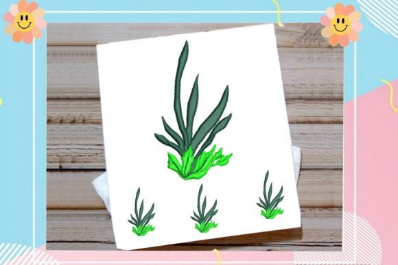 Beautiful Grass Embroidery Design