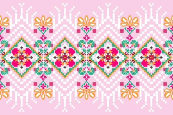 Beautiful Knitted Embroidery Pattern