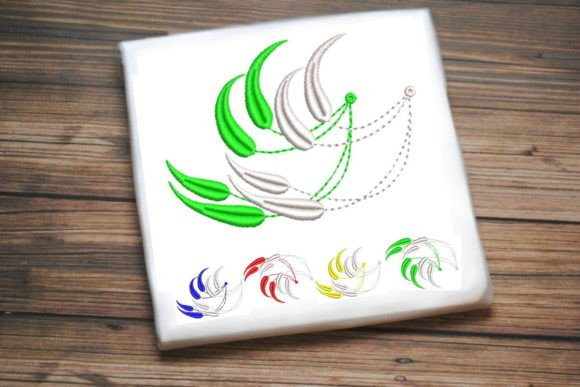 Beautiful Leaves Embroidery Design