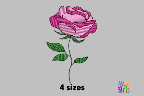 Beautiful Rose Embroidery