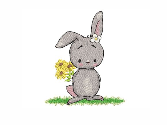 Bunny with Sunflowers Review