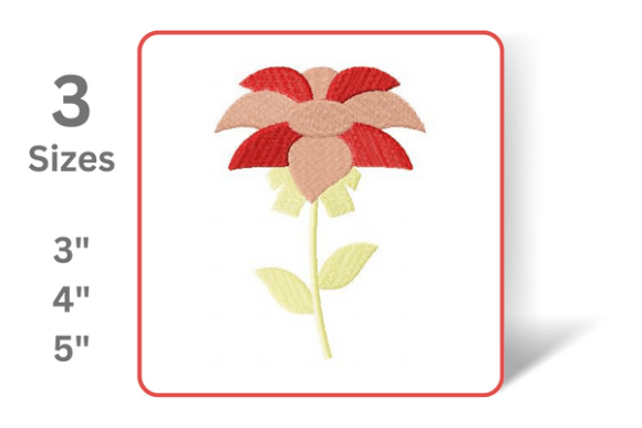 Elegant Flower Embroidery Design