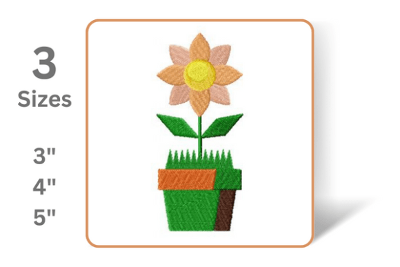 Flower in a Pot: A Seasonal Embroidery Gem