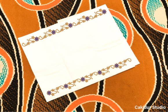 Orange Flowers Border