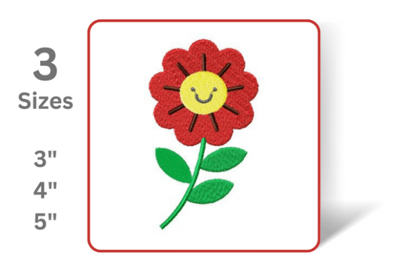 Smiling Flower Embroidery